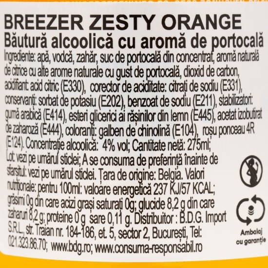 Cocktail Tropical Orange 4% alc. 0.275l