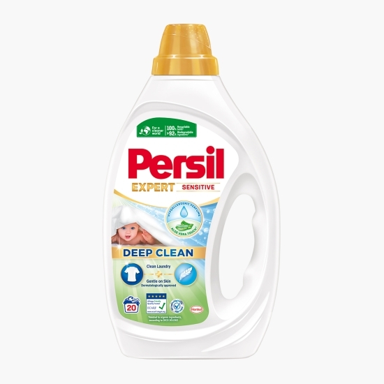 Detergent de rufe lichid Expert Sensitive Deep Clean, 20 spălări, 0.9l