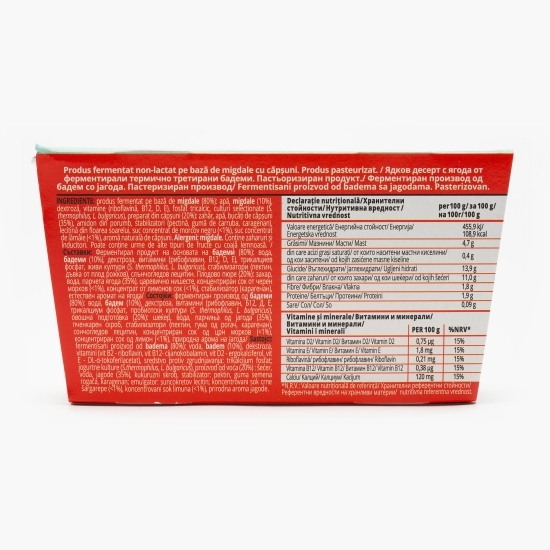 Produs fermentat din migdale cu căpșuni Carpos 2x125g