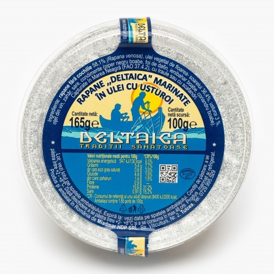 Rapane marinate în ulei cu usturoi 165g