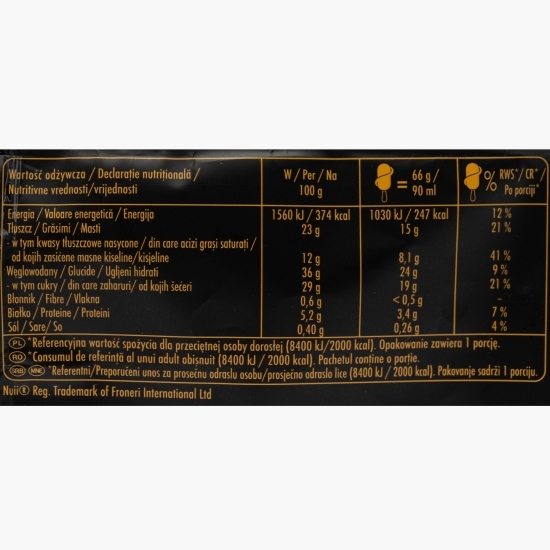 Îngheţată de vanilie cu caramel şi bucăţi de nuci pecan texane 90ml (66g)