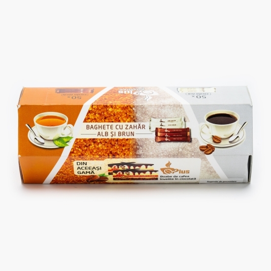 Zahăr alb și brun plicuri 100x5g