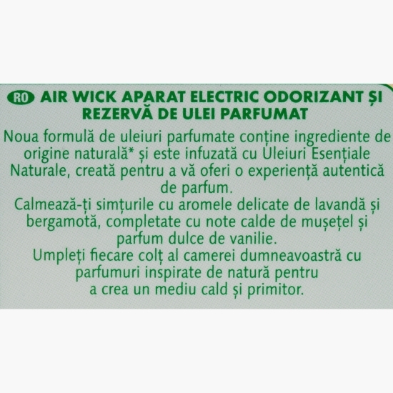 Odorizant electric de cameră Lavandă și Mușețel, 19ml