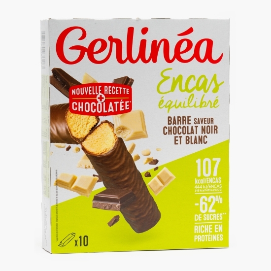 Batoane cu ciocolată neagră și albă 10x31g, 310g