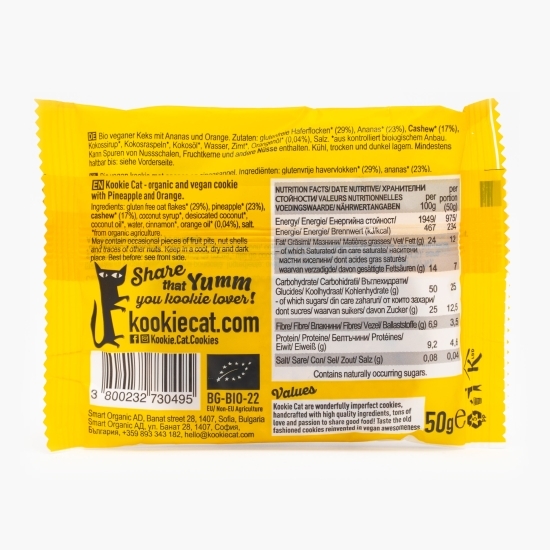 Fursec eco cu ananas și portocale, fără gluten 50g