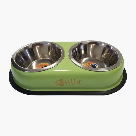 Castron dublu pentru câini și pisici, 2x0.95l