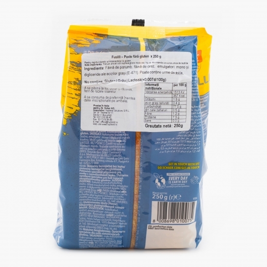 Paste Fusilli fără gluten 250g