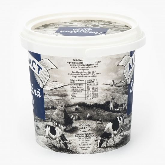 Smântână 20% grăsime 900g