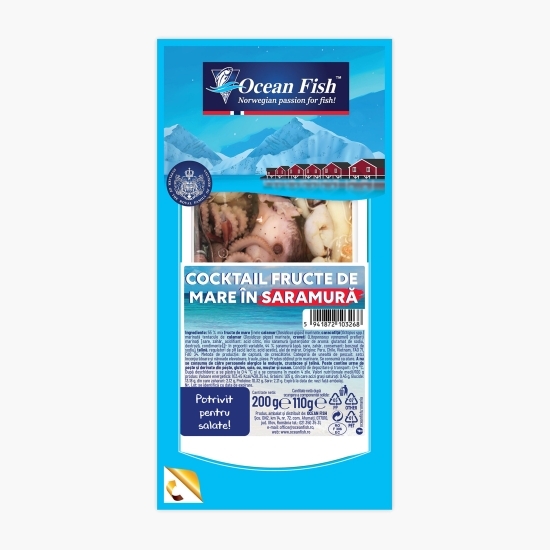 Cocktail fructe de mare în saramură 200g