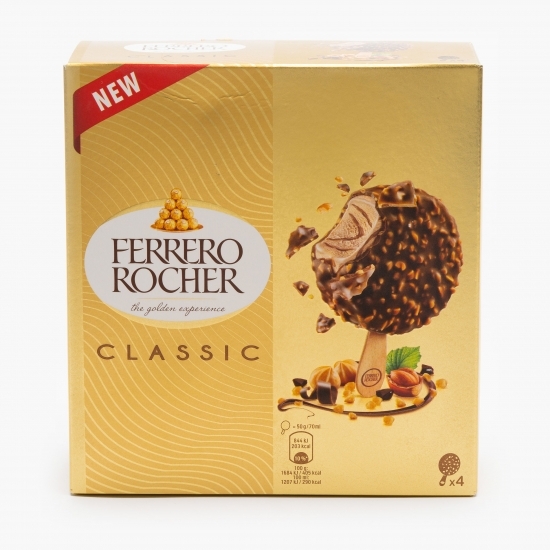 Înghețată Classic alune și ciocolată cu lapte 4x70ml