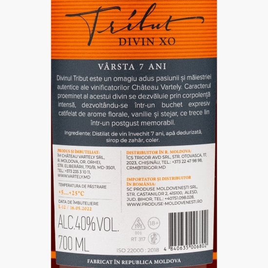 Brandy XO 40% alc. Tribute GB 0.7l + cutie