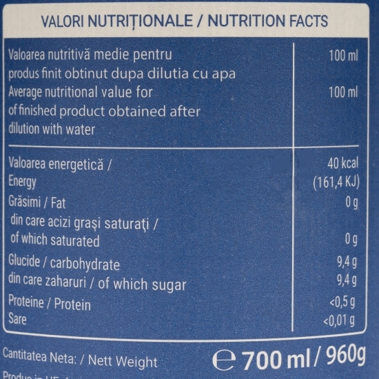 Sirop de coacăze 0.7l