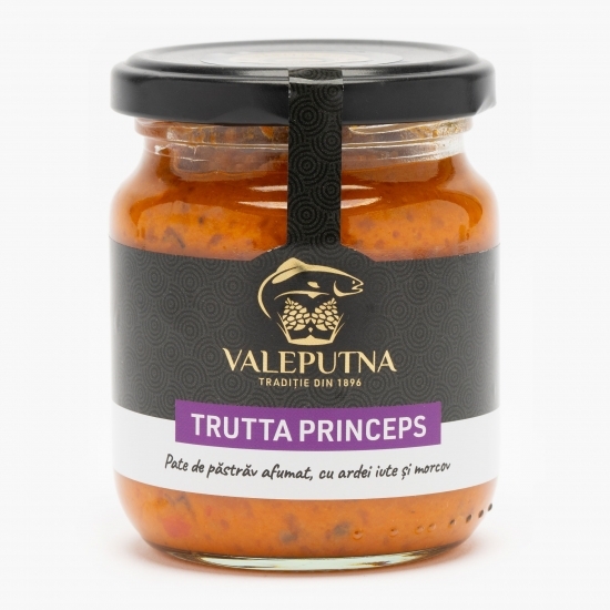 Pate de păstrăv afumat cu ardei iute și morcov Trutta Princeps 190g