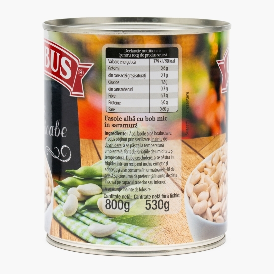 Fasole albă boabe 800g