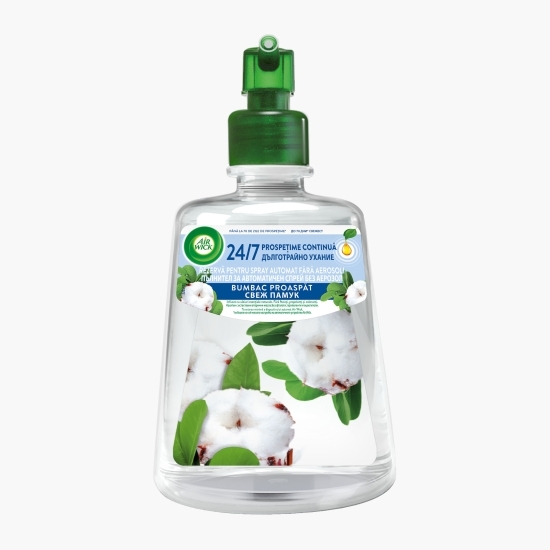 Rezervă odorizant de cameră spray automat fără aerosoli Bumbac Proaspăt 228ml