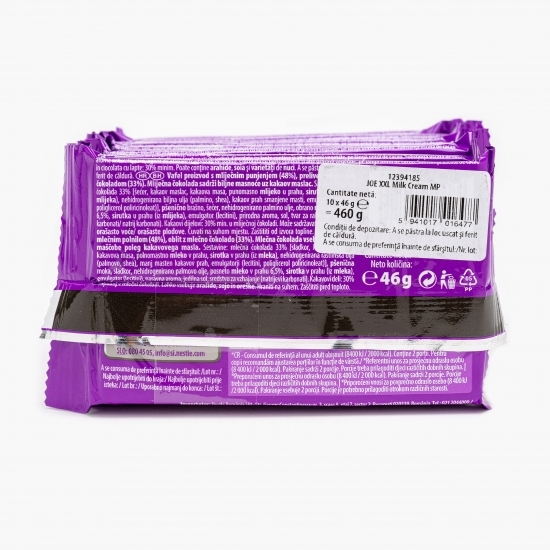 Napolitane XXL cu lapte și cremă de cacao 10x46g