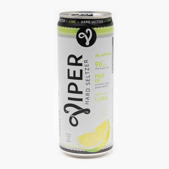 Hard Seltzer cu arome de lime doză 4% alc. 0.33l