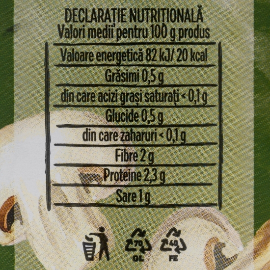 Ciuperci tăiate în saramură 280g