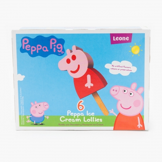 Înghețată pe băț cu căpșuni și vanilie Peppa Pig 6x60ml