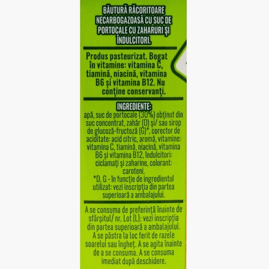 Băutură necarbonatată cu suc de portocale 200ml