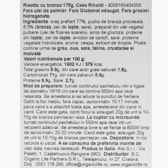 Risotto cu brânză 175g