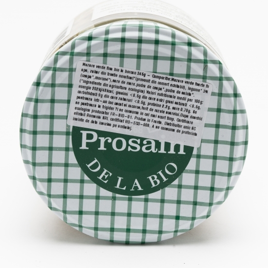 Mazăre verde fină eco la borcan 345g