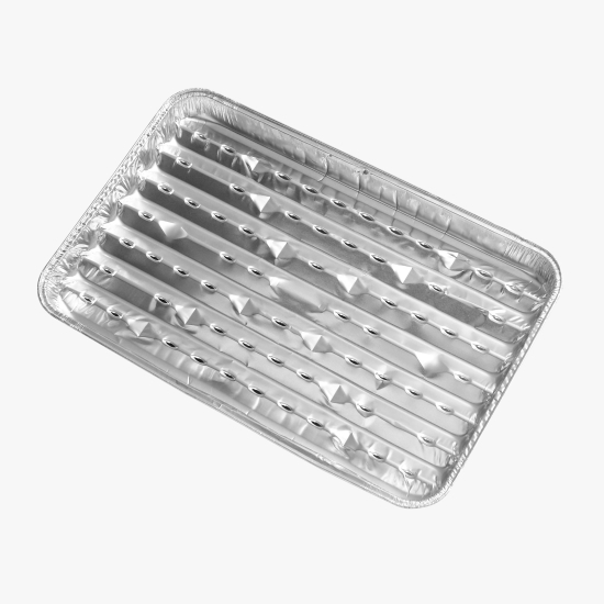 Tavă grătar aluminiu 5 bucăți 33x25 cm
