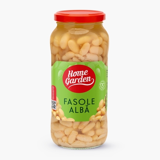 Fasole albă fiartă 570g