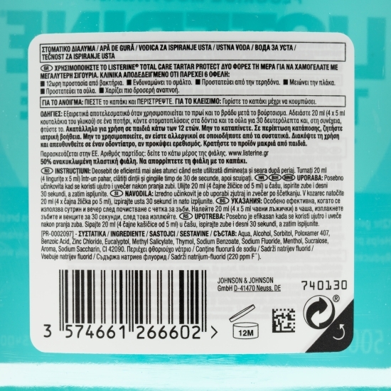 Apă de gură Total Care protecție împotrivă tartului 0.5l