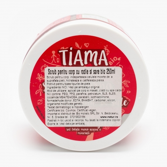 Scrub de corp rodie și sare bio 250ml