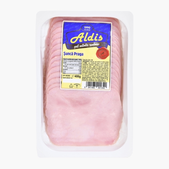 Șuncă Praga feliată 400g