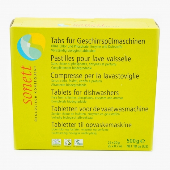 Capsule bio pentru mașina de spălat vase 25 buc x 20g