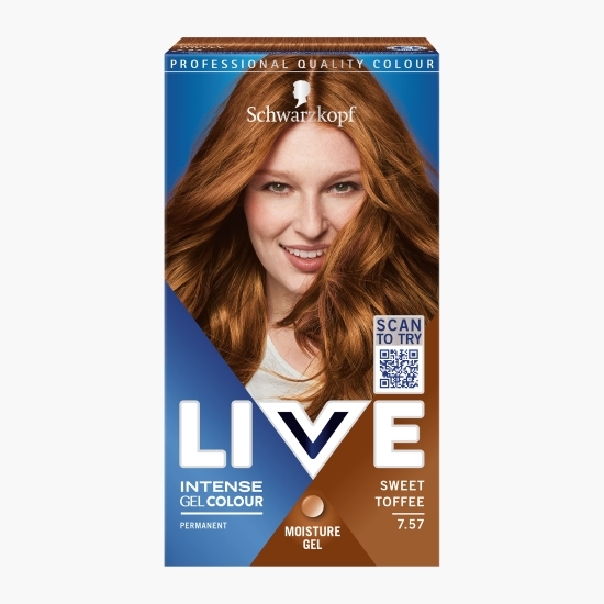 Vopsea de păr permanentă sub formă de gel 7.57 Sweet toffee 142.5ml