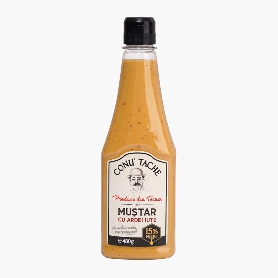 Muștar cu miere și ardei iute 480g