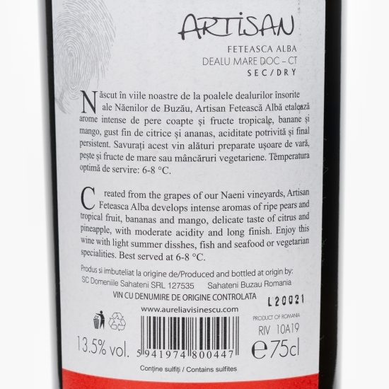 Vin alb sec Fetească Albă 750ml
