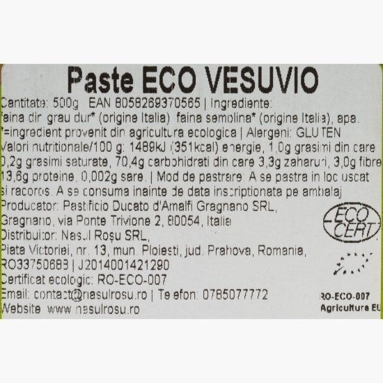 Paste artizanale Vesuvio, eco, 500g