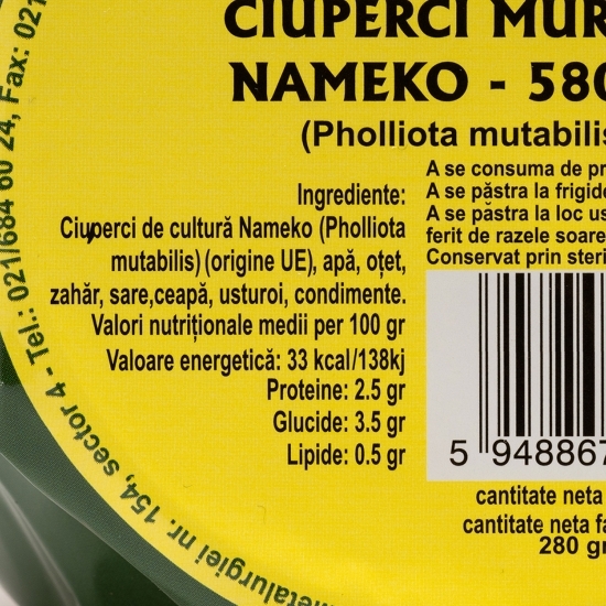 Ciuperci murate Nameko 580ml