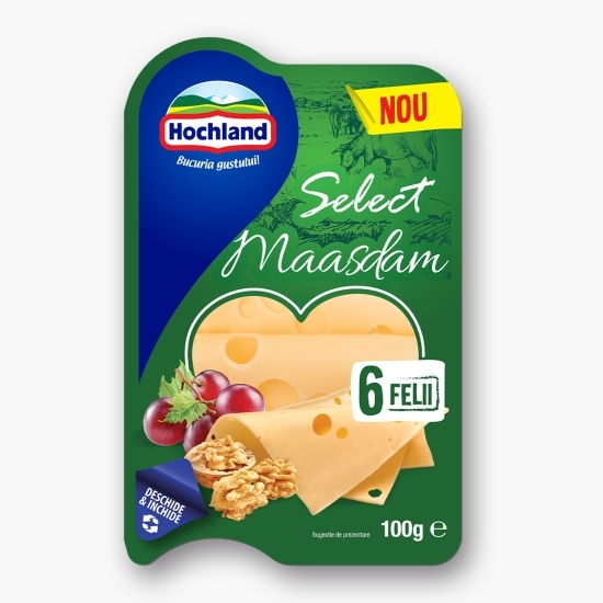 Felii de brânză Maasdam Select 100g