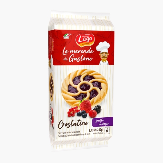 Mini tarte cu gem de fructe de pădure Crostatine, 6x40g