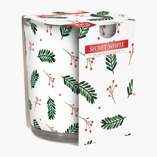 Lumânare ornamentală parfumată Secret White