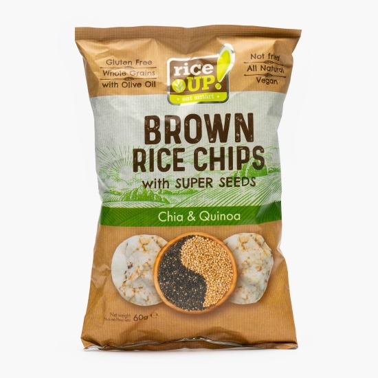 Chips de orez cu chia și quinoa 60g