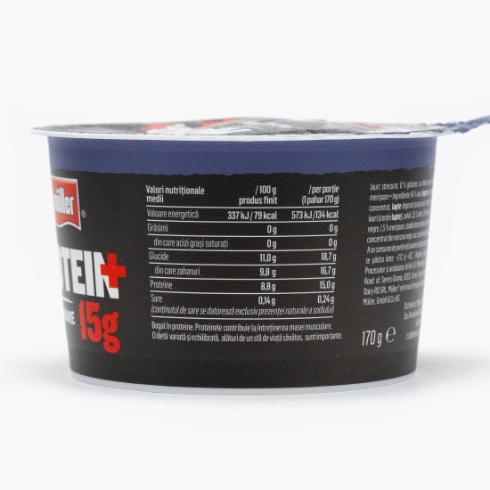 Iaurt Protein + cu fructe de pădure, 0% grăsimi, 170g