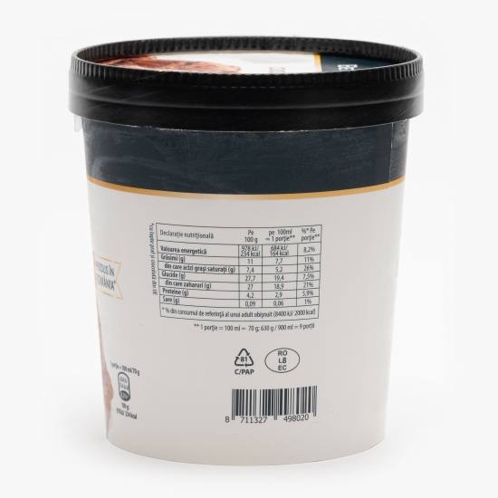 Înghețată cu cacao și bucăți de ciocolată 630g