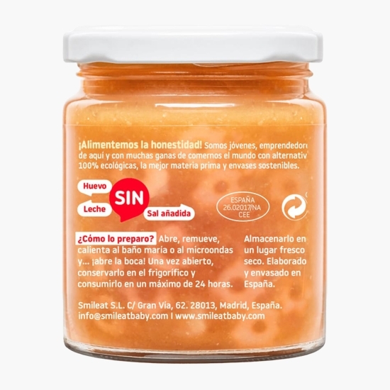 Piure eco cu legume, paste și roșii, +10 luni, 230g