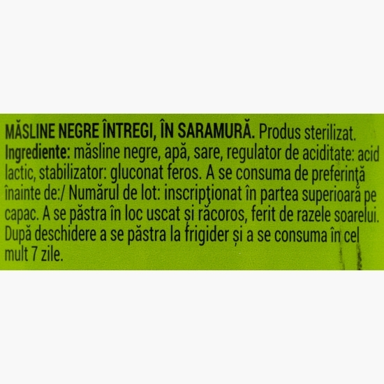 Măsline negre întregi 700g