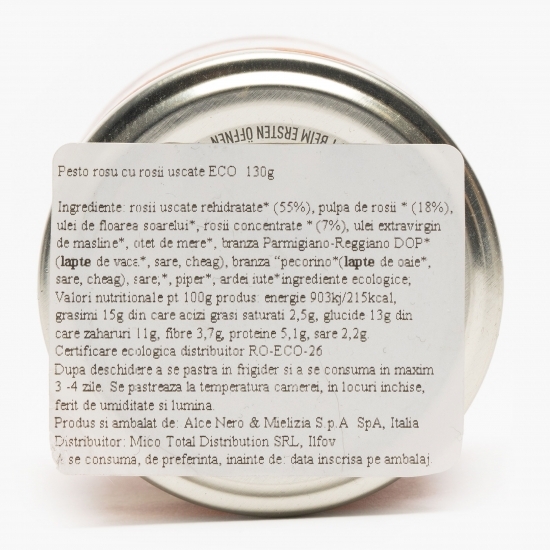 Pesto roșu cu roșii uscate eco 130g