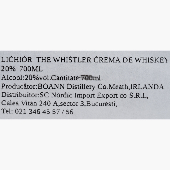 Lichior cremă de whisky 20% 0.7l