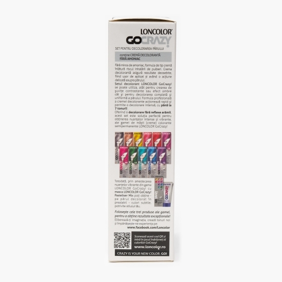 Cremă de păr decolorantă fără amoniac GoCrazy 120ml