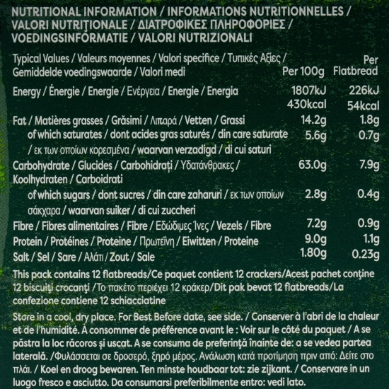 Felii pâine crocantă cu rozmarin din ovăz fără gluten 150g