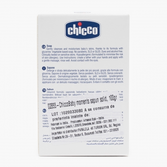 Săpun solid pentru copii Baby Moments +0 luni 100g